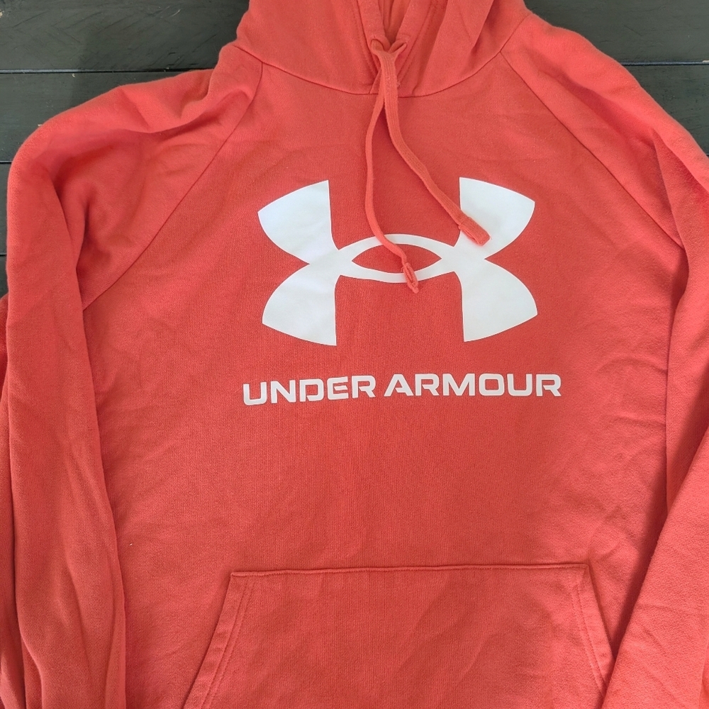 Under Armour Coral Hoodie with White Logo